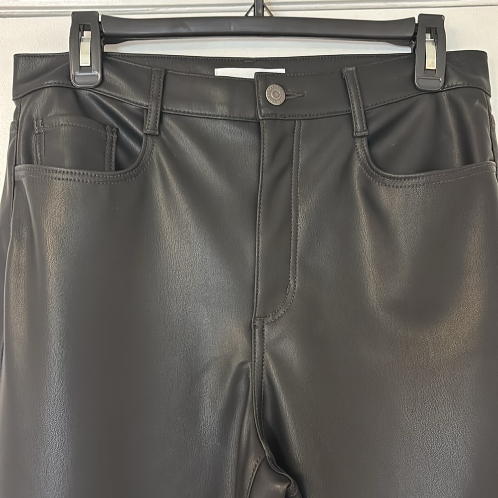 LOFT Leather Pants. 5 pocket relaxed fit. Faux leather. So comfy, stylish.